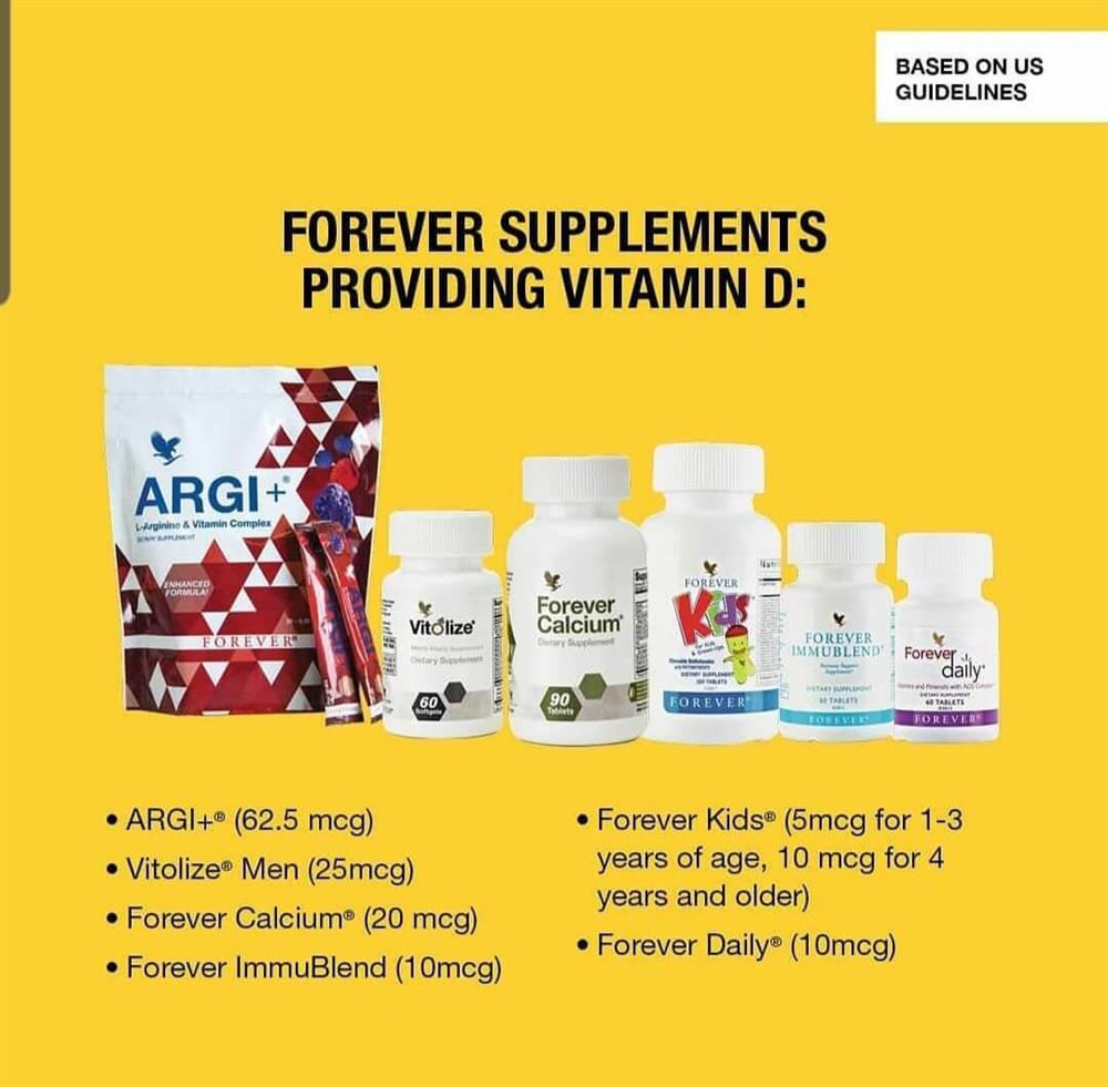 محصولات ویتامین دی فوراور